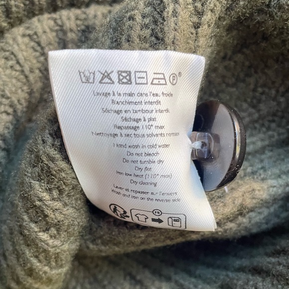 Sezane Olive Green Ribbed Sweater - Picture 11 of 13